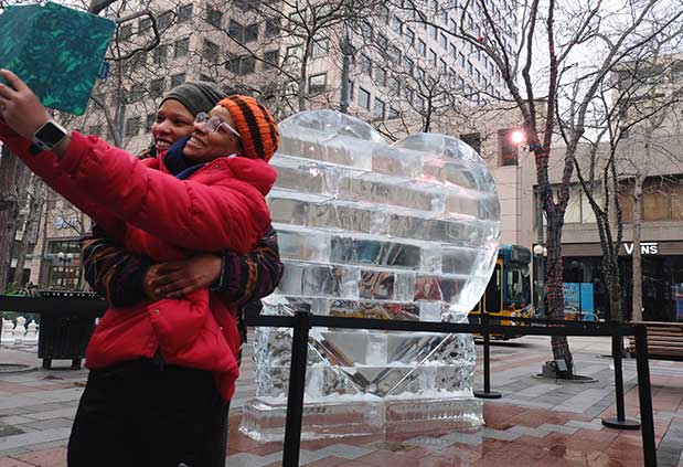 Icy Heart Sculpture