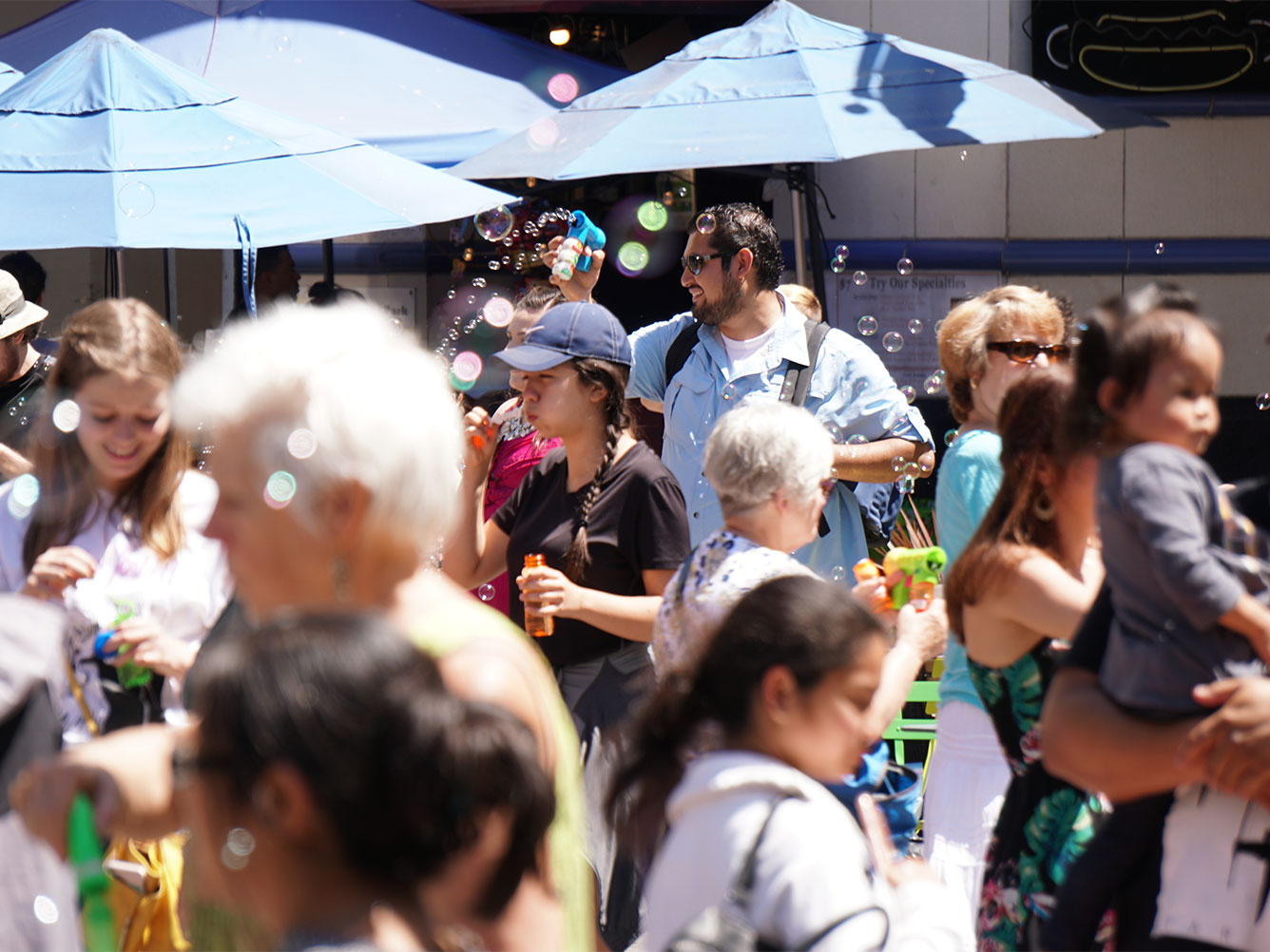 Bubbles in Westlake Park
