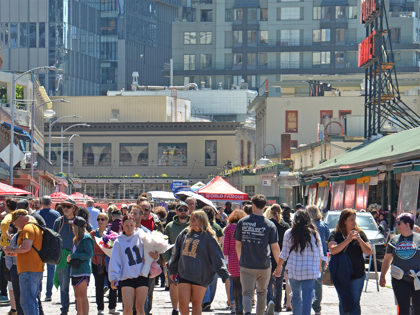 Pike Place Market visitors