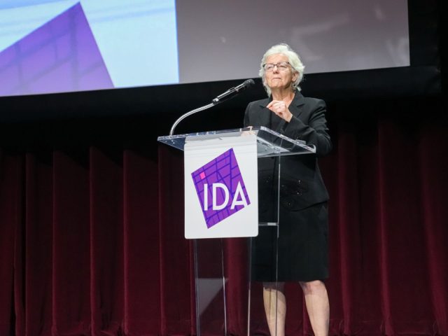 Kate Joncas speaks at IDA in Washington, D.C.