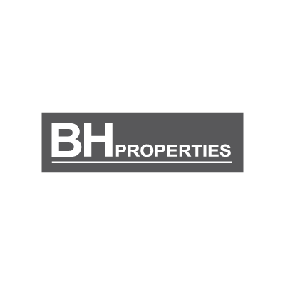 BH Properties logo - grayscale